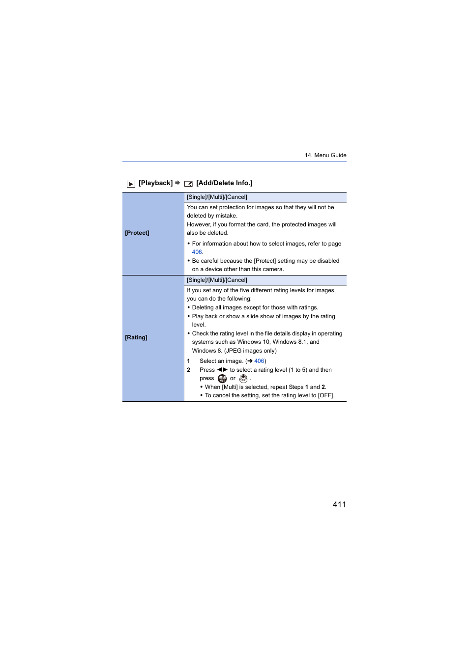 Panasonic Lumix S5 Mirrorless Camera User Manual | Page 411 / 570