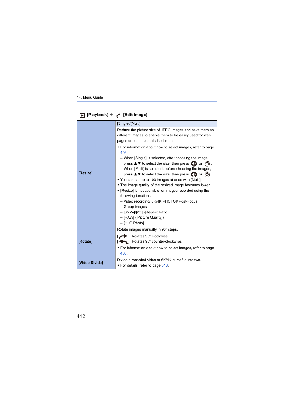 Panasonic Lumix S5 Mirrorless Camera User Manual | Page 412 / 570