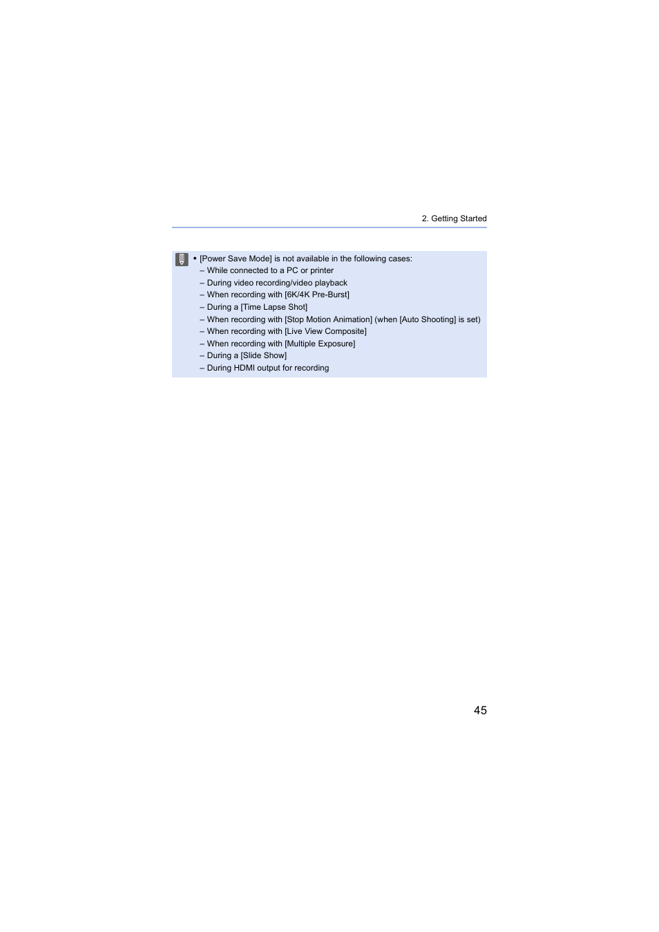 Panasonic Lumix S5 Mirrorless Camera User Manual | Page 45 / 570