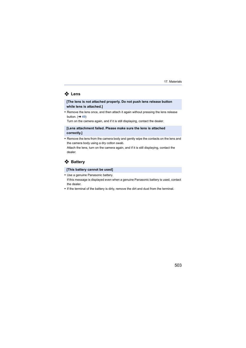 Panasonic Lumix S5 Mirrorless Camera User Manual | Page 503 / 570