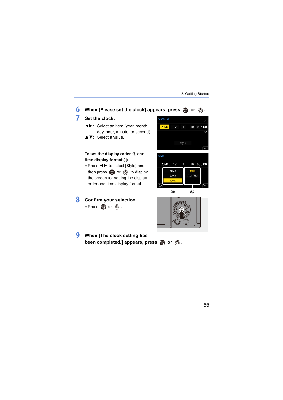 Panasonic Lumix S5 Mirrorless Camera User Manual | Page 55 / 570