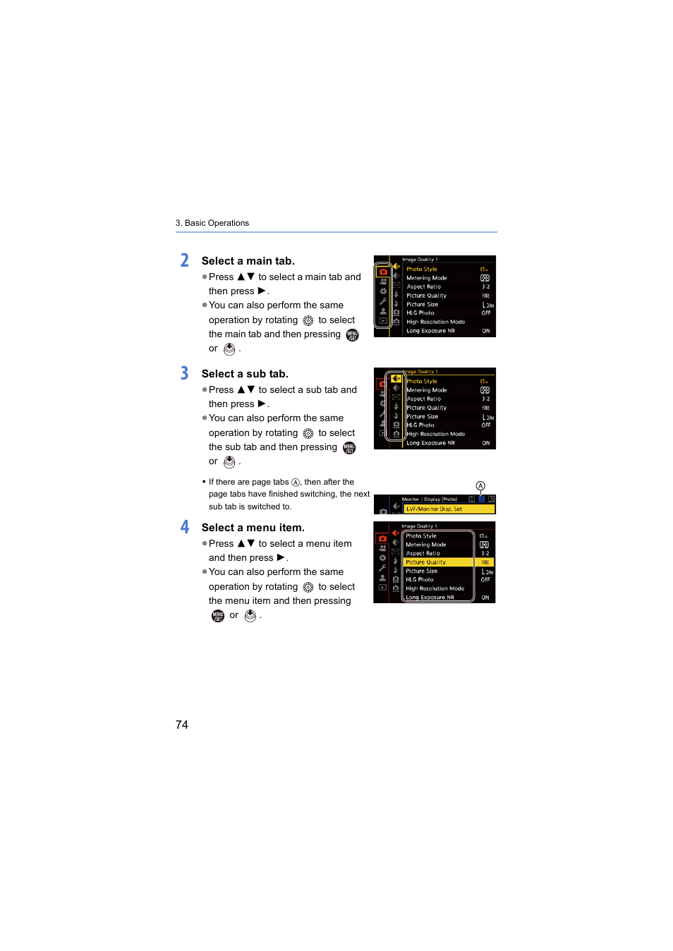 Panasonic Lumix S5 Mirrorless Camera User Manual | Page 74 / 570