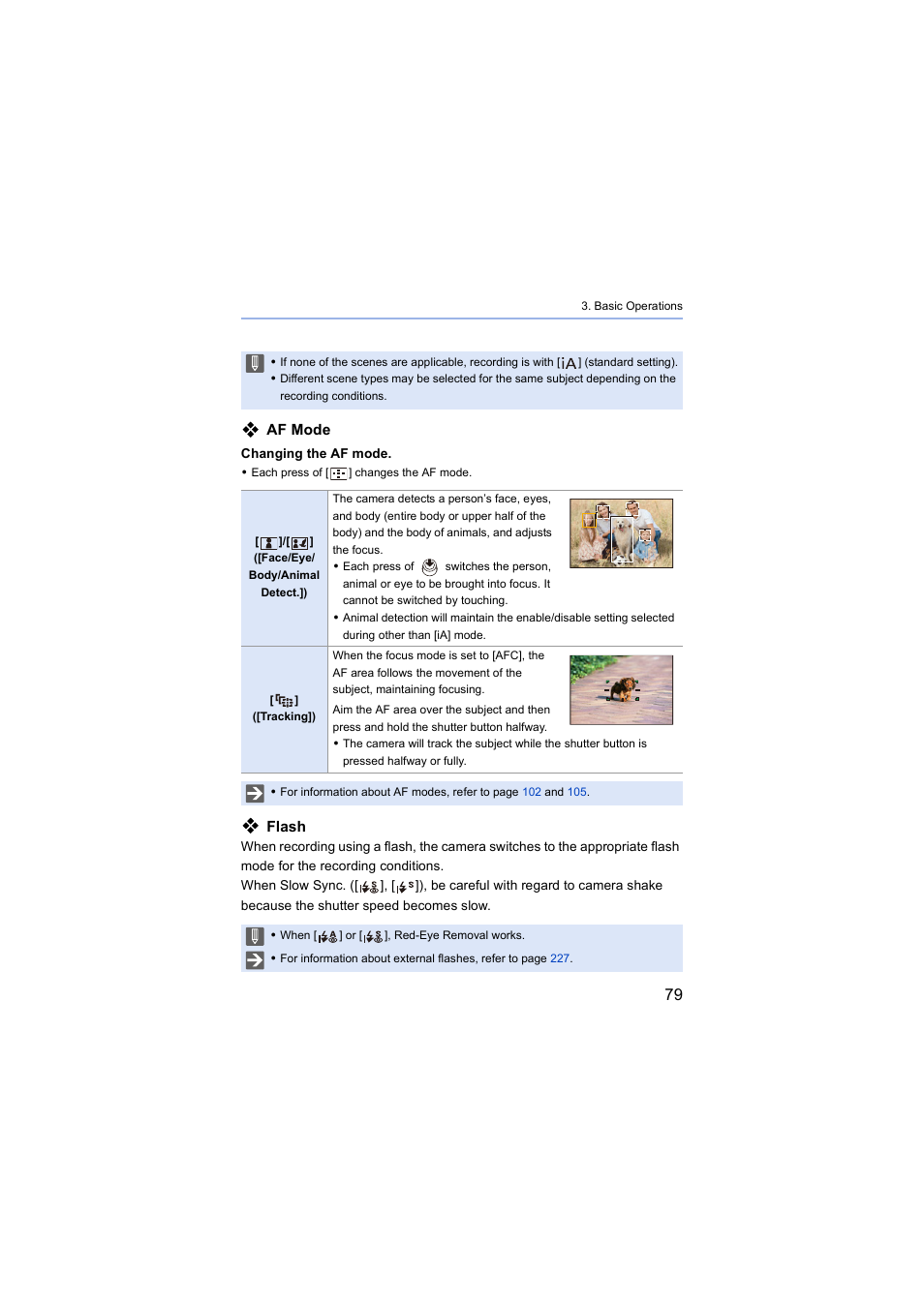 Af mode, Flash | Panasonic Lumix S5 Mirrorless Camera User Manual | Page 79 / 570