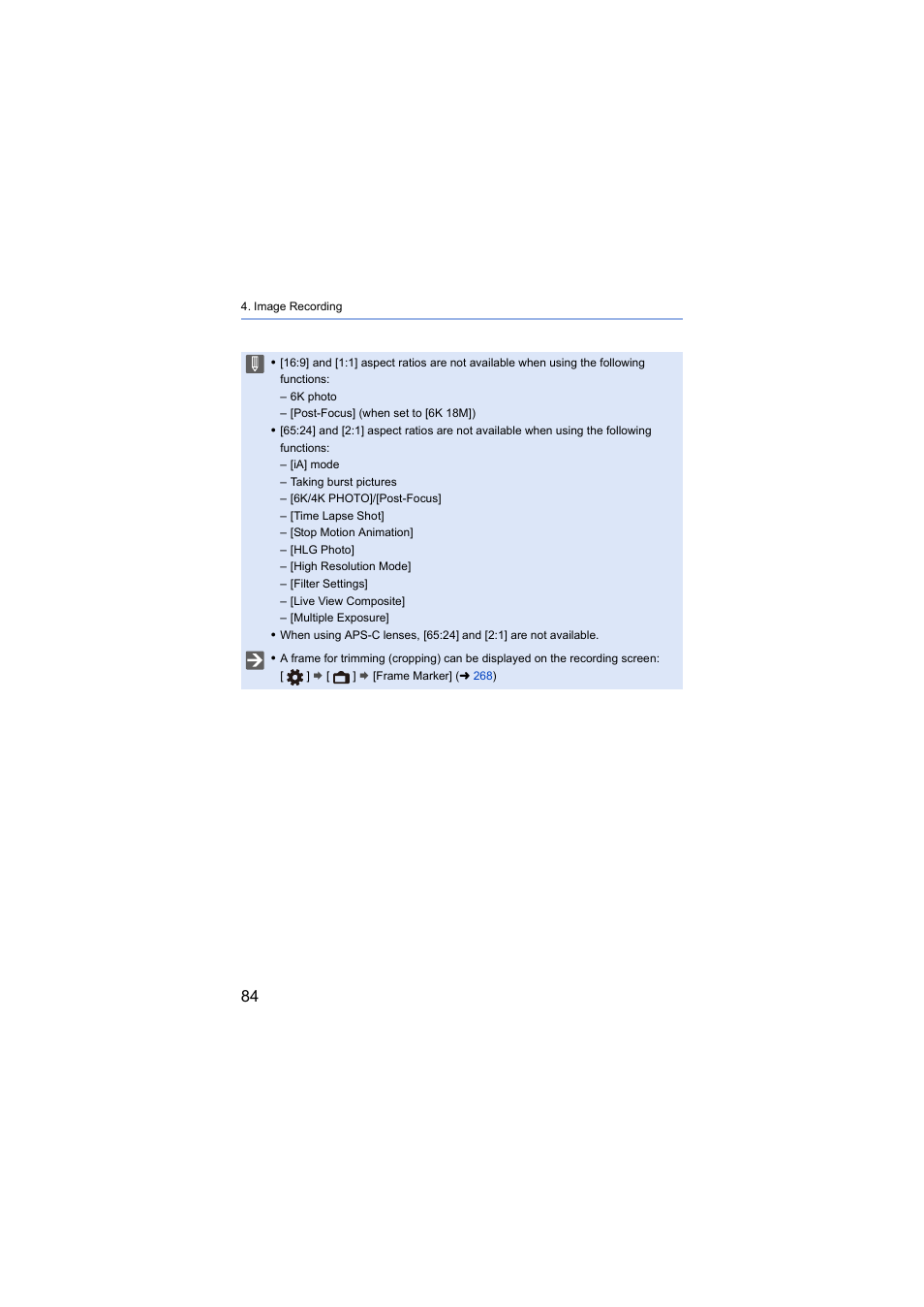Panasonic Lumix S5 Mirrorless Camera User Manual | Page 84 / 570