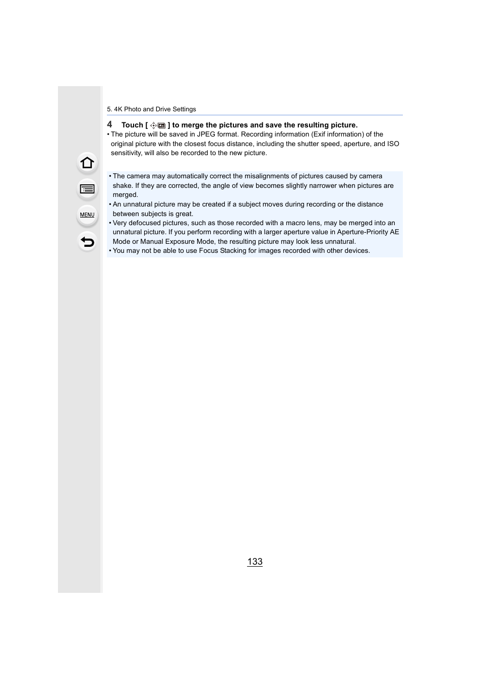 Panasonic Lumix GH5S Mirrorless Camera User Manual | Page 133 / 372