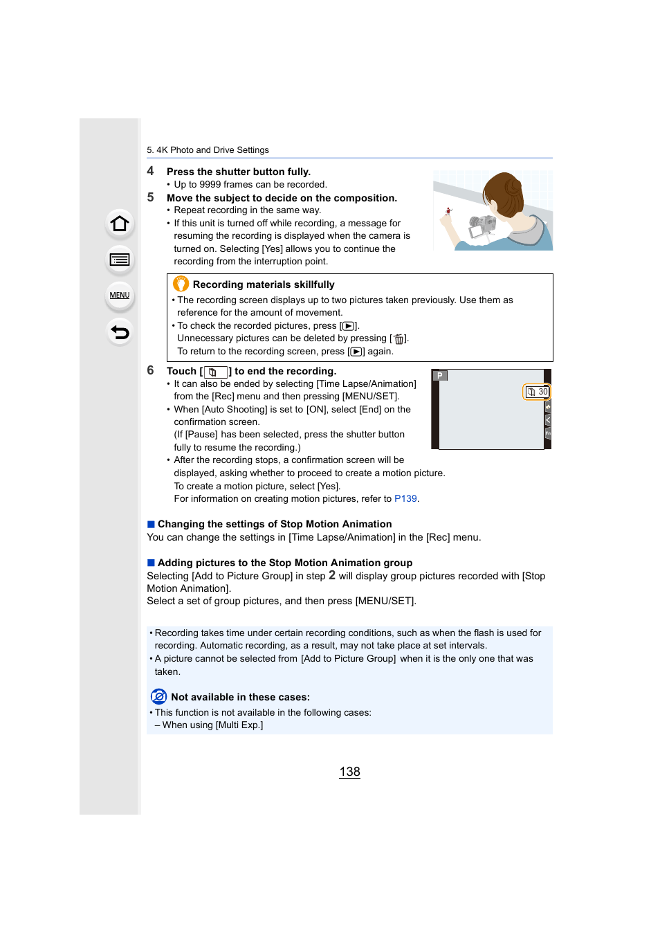 Panasonic Lumix GH5S Mirrorless Camera User Manual | Page 138 / 372