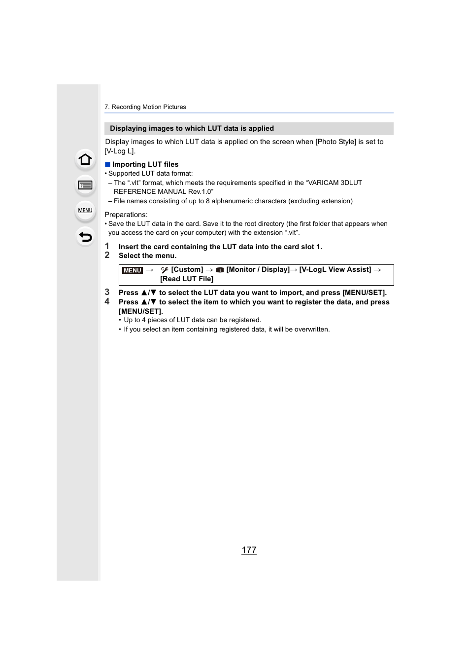 Panasonic Lumix GH5S Mirrorless Camera User Manual | Page 177 / 372