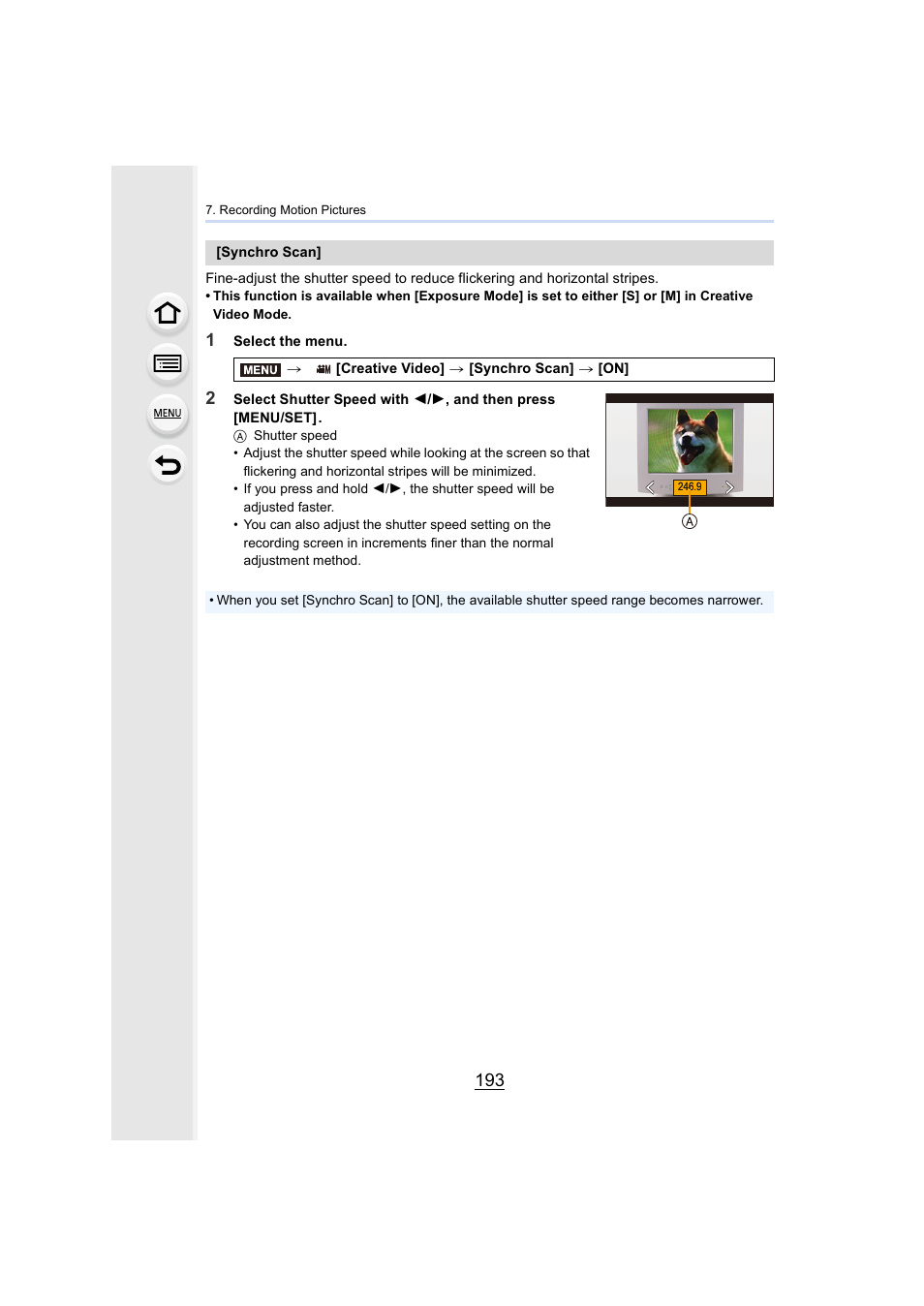 P193 | Panasonic Lumix GH5S Mirrorless Camera User Manual | Page 193 / 372