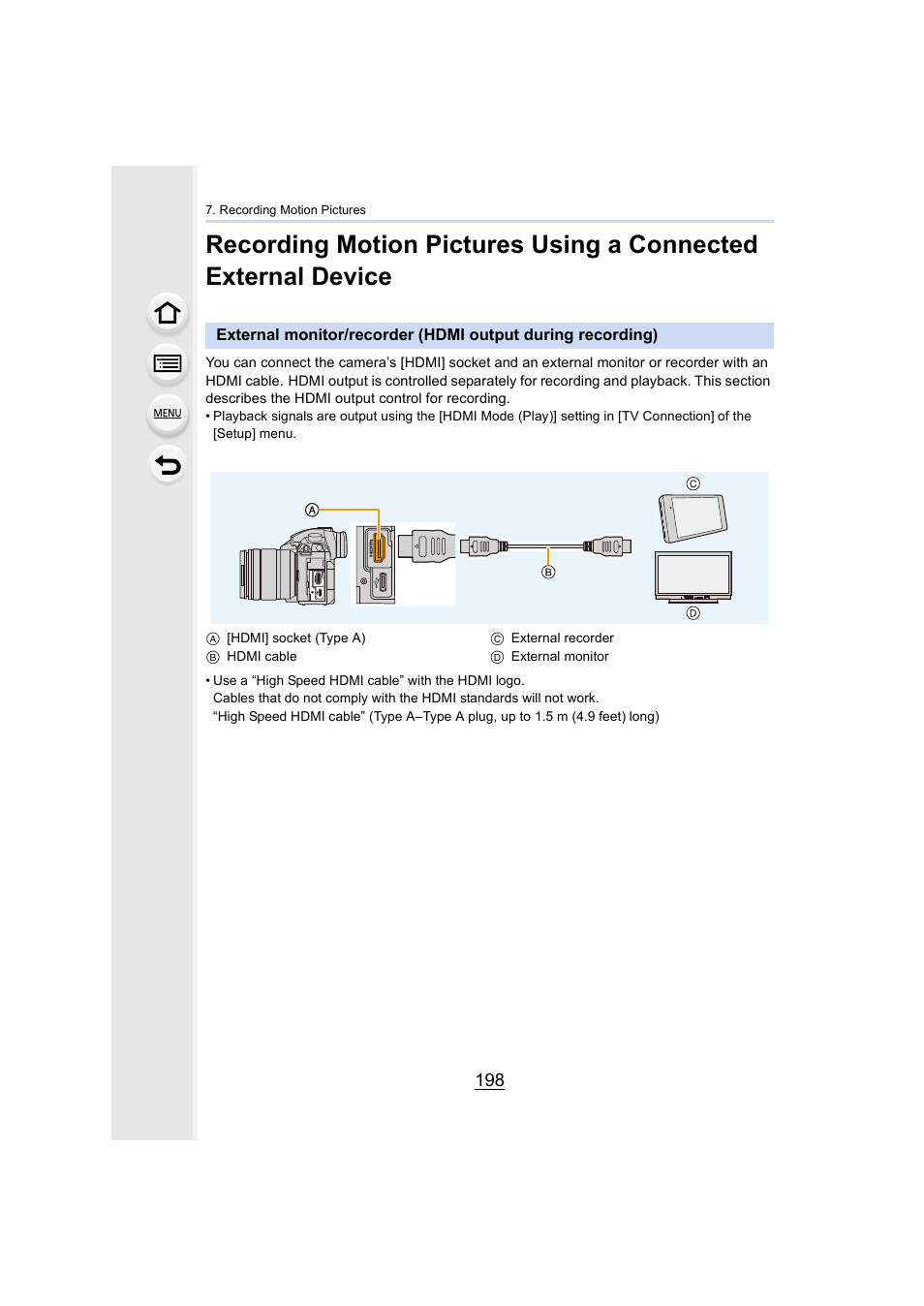 P198 | Panasonic Lumix GH5S Mirrorless Camera User Manual | Page 198 / 372