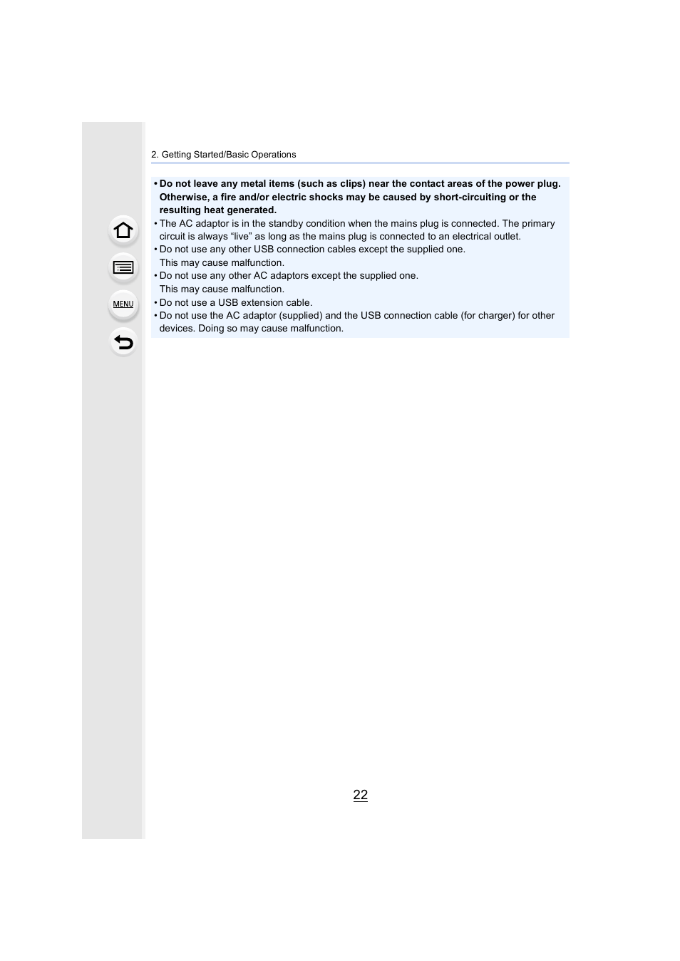 Panasonic Lumix GH5S Mirrorless Camera User Manual | Page 22 / 372