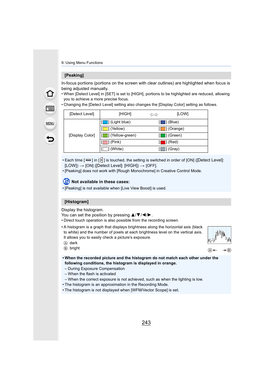P243) | Panasonic Lumix GH5S Mirrorless Camera User Manual | Page 243 / 372