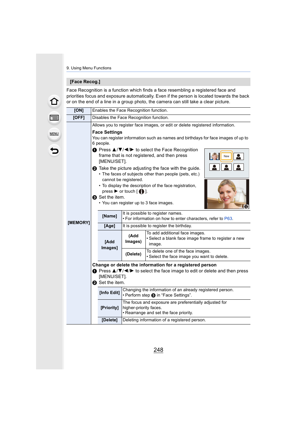 P248) | Panasonic Lumix GH5S Mirrorless Camera User Manual | Page 248 / 372