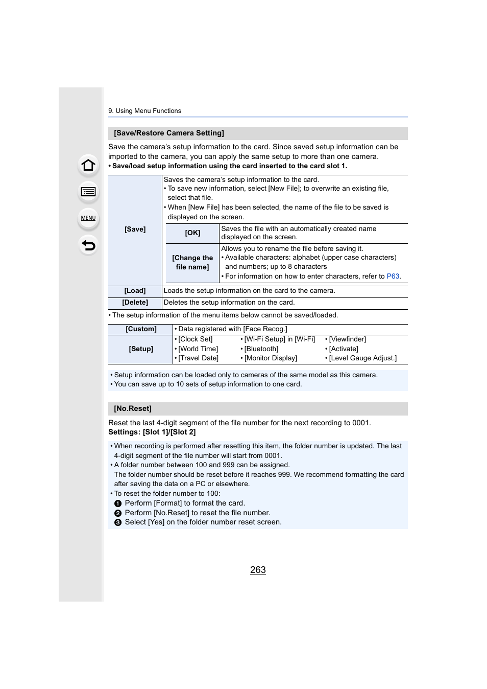 P263) | Panasonic Lumix GH5S Mirrorless Camera User Manual | Page 263 / 372