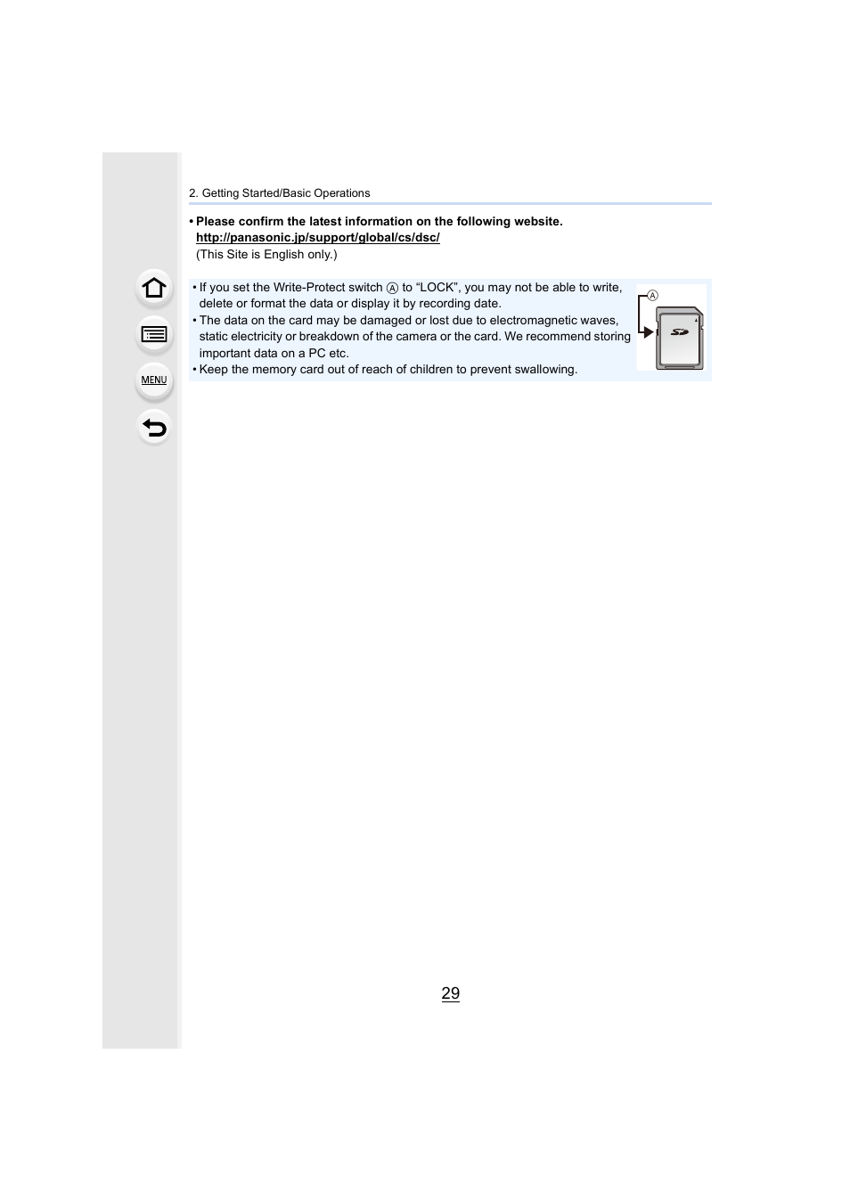 Panasonic Lumix GH5S Mirrorless Camera User Manual | Page 29 / 372
