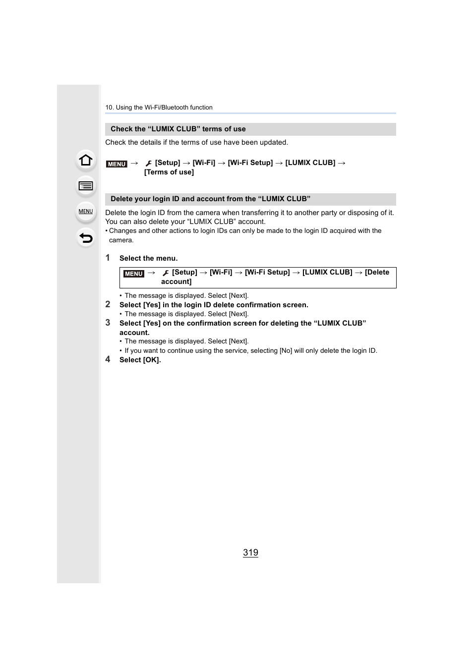 Panasonic Lumix GH5S Mirrorless Camera User Manual | Page 319 / 372