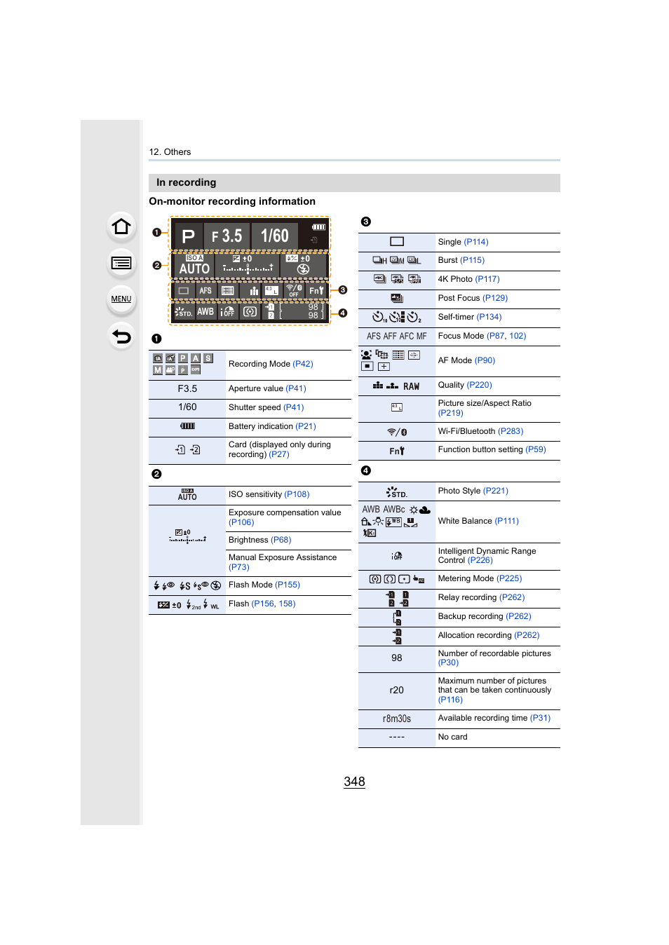 Auto, R8m30s | Panasonic Lumix GH5S Mirrorless Camera User Manual | Page 348 / 372