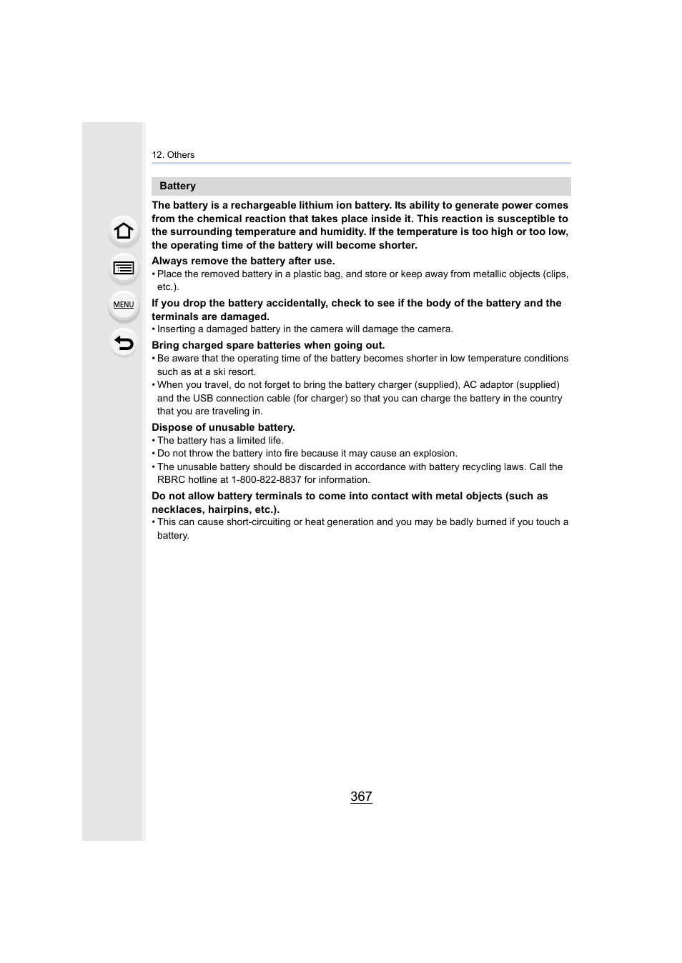 Panasonic Lumix GH5S Mirrorless Camera User Manual | Page 367 / 372