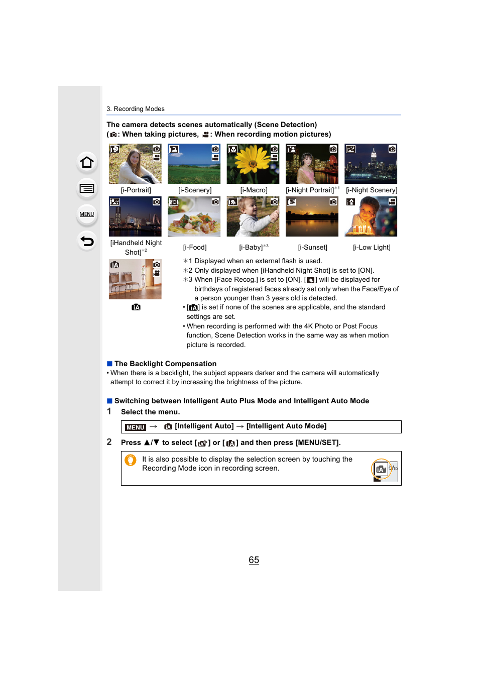 P65) | Panasonic Lumix GH5S Mirrorless Camera User Manual | Page 65 / 372