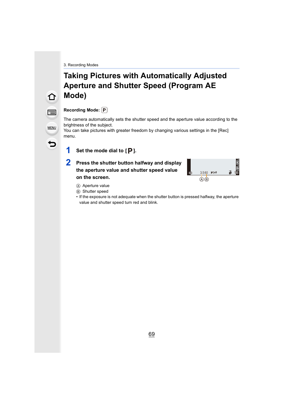 P69) | Panasonic Lumix GH5S Mirrorless Camera User Manual | Page 69 / 372