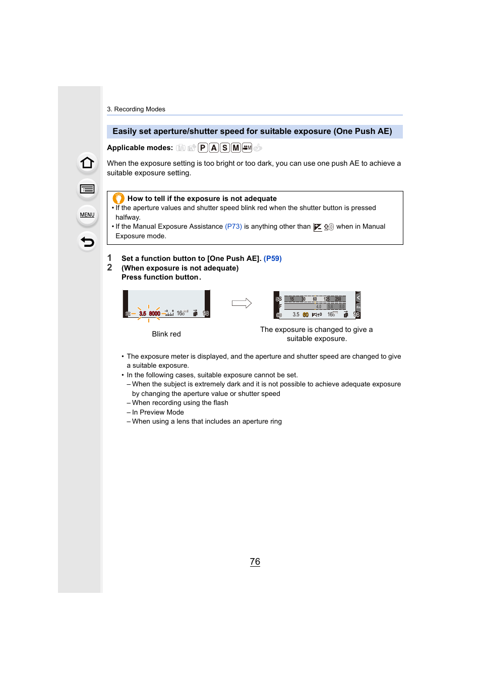 Panasonic Lumix GH5S Mirrorless Camera User Manual | Page 76 / 372