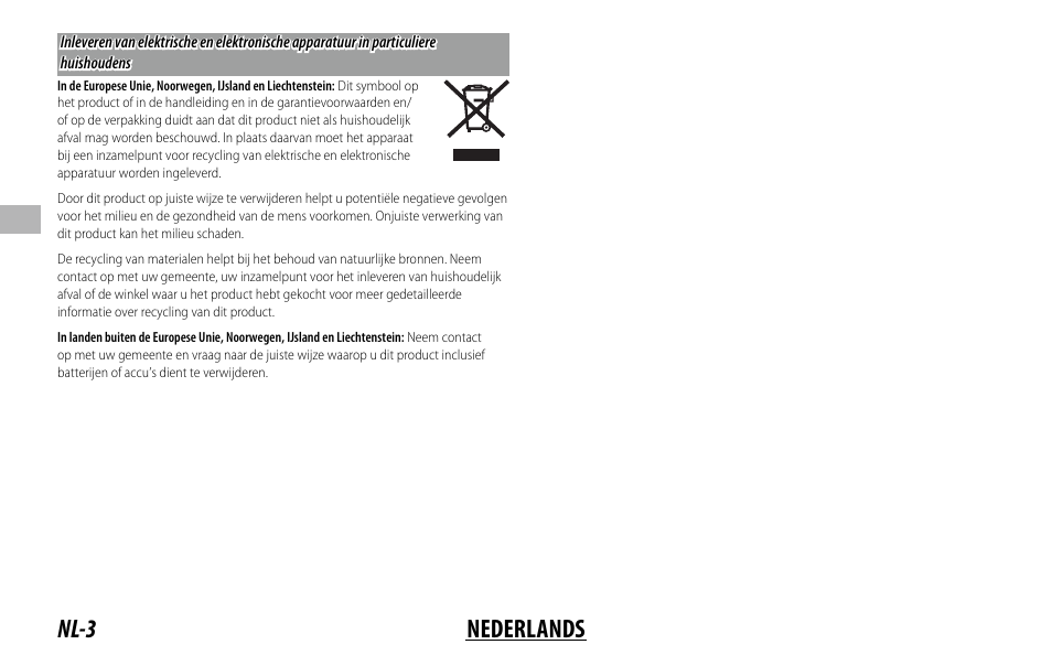 Nl-3 nederlands | FujiFilm XC 35mm f/2 Lens User Manual | Page 38 / 120