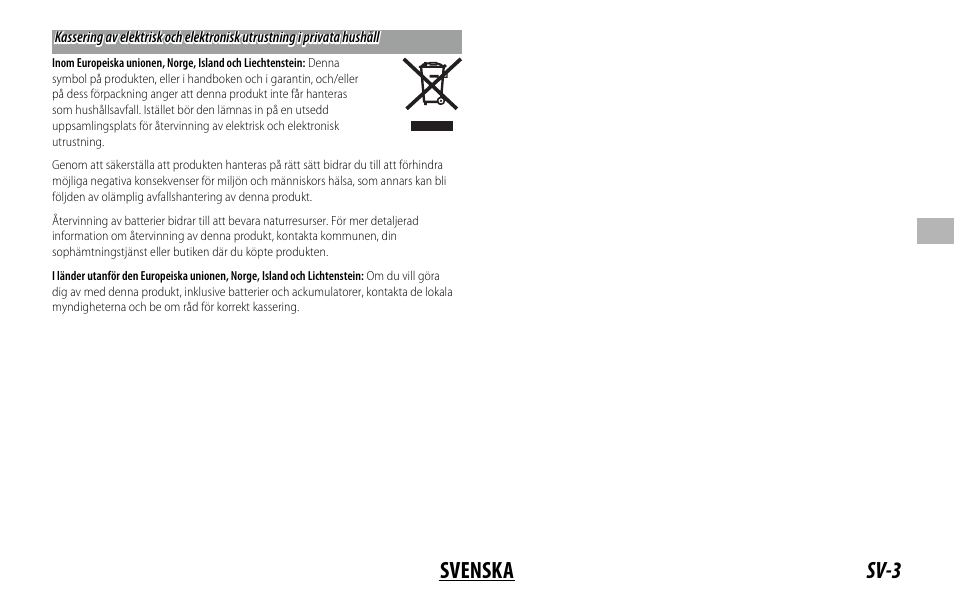 Sv-3 svenska | FujiFilm XC 35mm f/2 Lens User Manual | Page 45 / 120