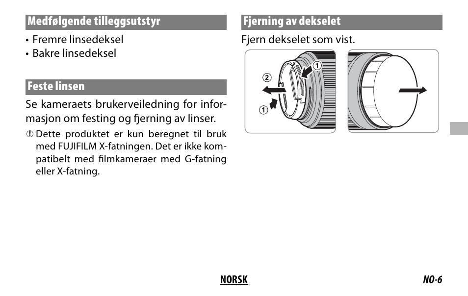 FujiFilm XC 35mm f/2 Lens User Manual | Page 55 / 120