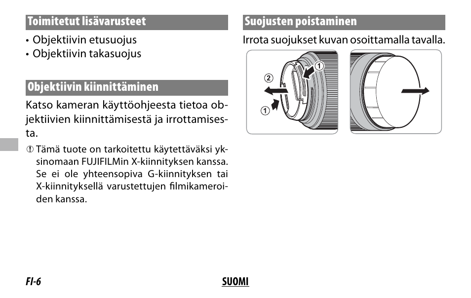 FujiFilm XC 35mm f/2 Lens User Manual | Page 62 / 120