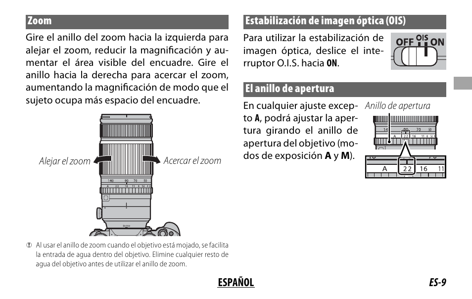 FujiFilm XF 50-140mm f/2.8 R LM OIS WR Lens User Manual | Page 49 / 170