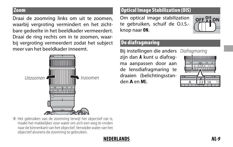 FujiFilm XF 50-140mm f/2.8 R LM OIS WR Lens User Manual | Page 59 / 170