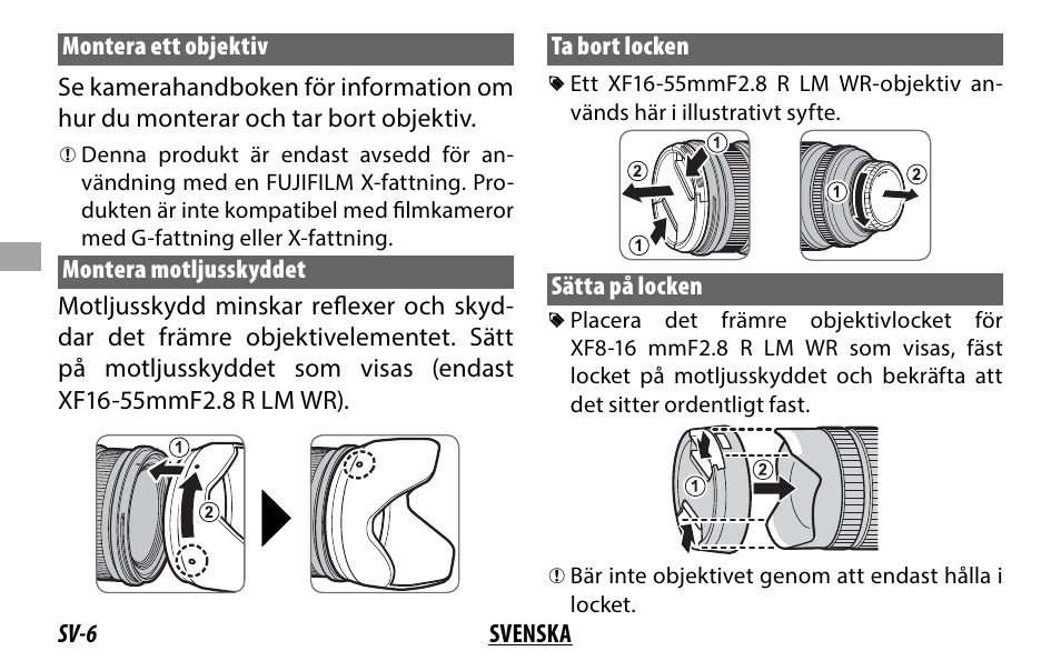 FujiFilm XF 8-16mm f/2.8 R LM WR Lens User Manual | Page 54 / 140