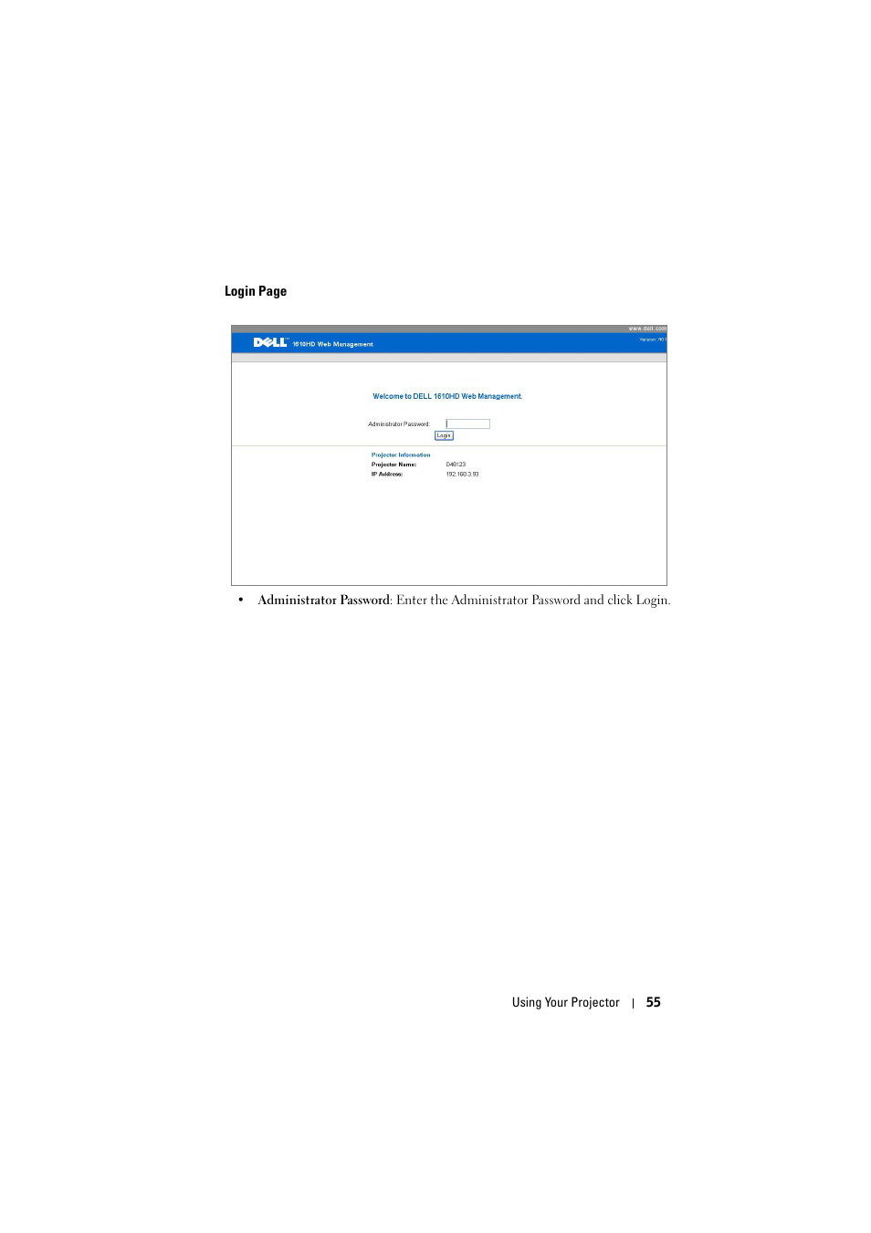 Dell 1610HD User Manual | Page 55 / 80