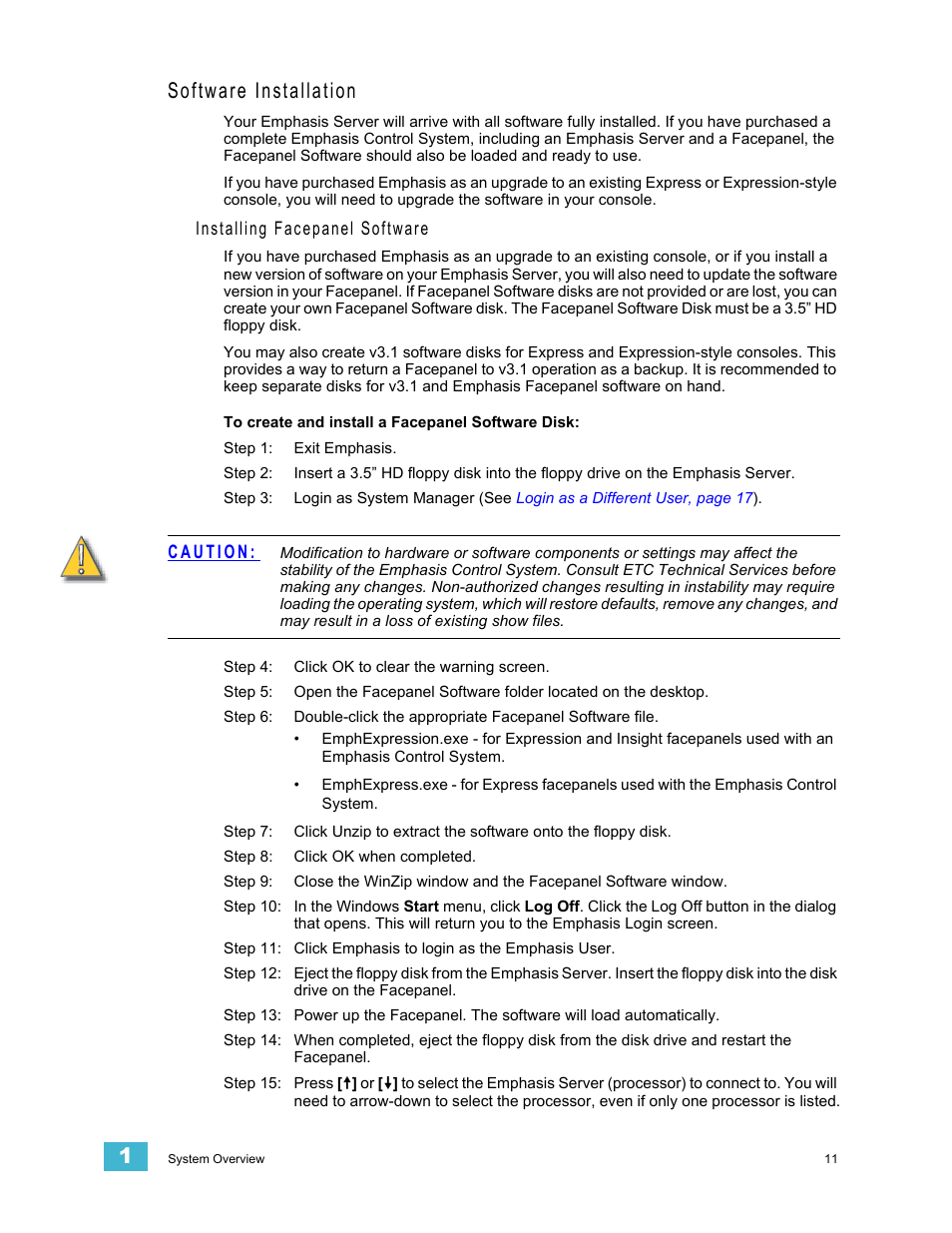 Software installation | Dell Emphasis Lighting Control System User Manual | Page 15 / 68