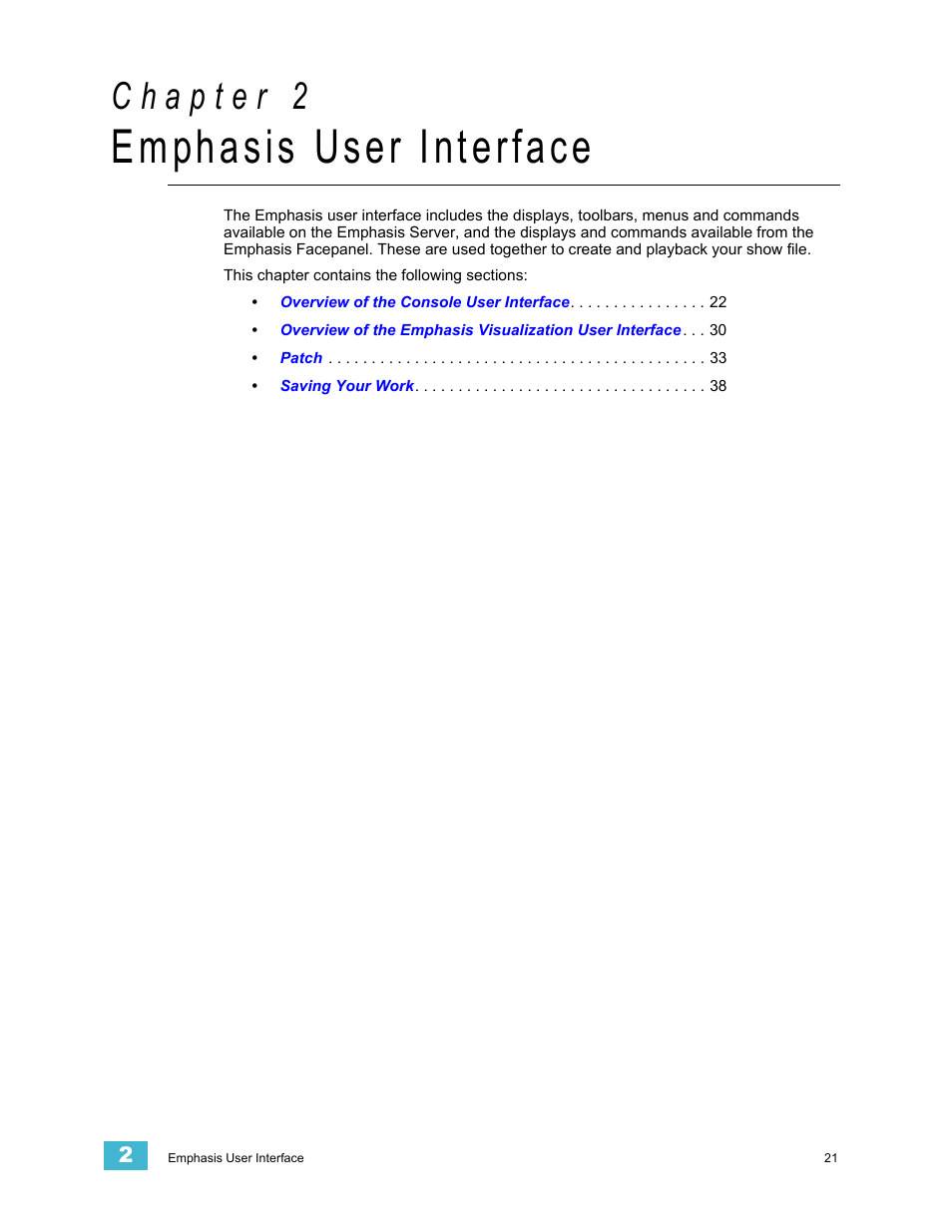 Emphasis user interface, C h a p t e r 2 | Dell Emphasis Lighting Control System User Manual | Page 25 / 68