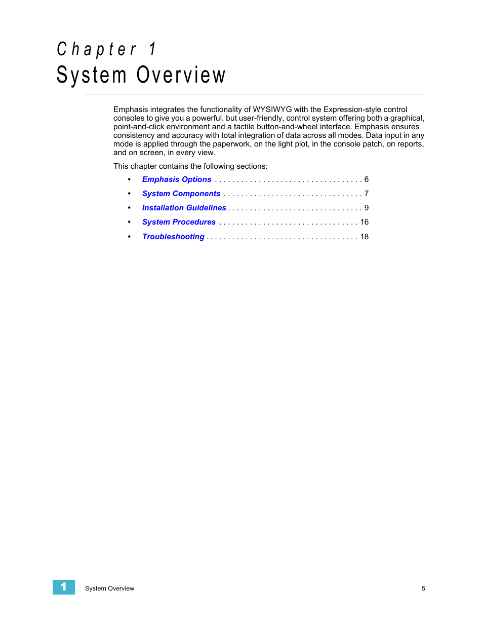 System overview, C h a p t e r 1 | Dell Emphasis Lighting Control System User Manual | Page 9 / 68