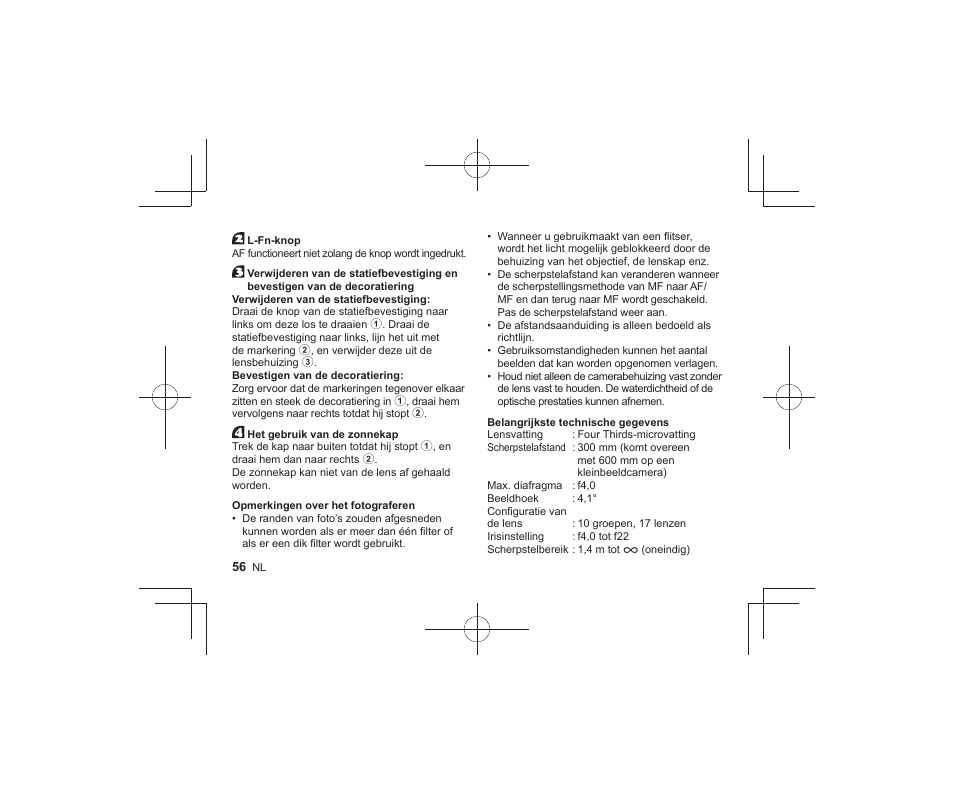 Olympus M.Zuiko Digital ED 300mm f/4 IS PRO Lens User Manual | Page 54 / 101