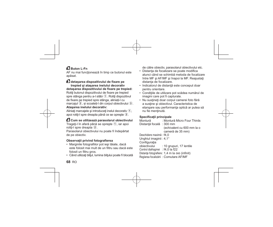 Olympus M.Zuiko Digital ED 300mm f/4 IS PRO Lens User Manual | Page 66 / 101