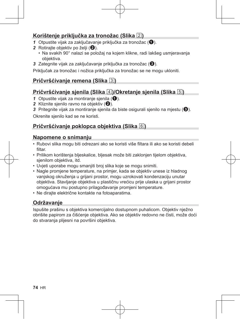 OM SYSTEM M. Zuiko 150-400mm f/4.5 TC 1.25 IS PRO Lens User Manual | Page 72 / 202