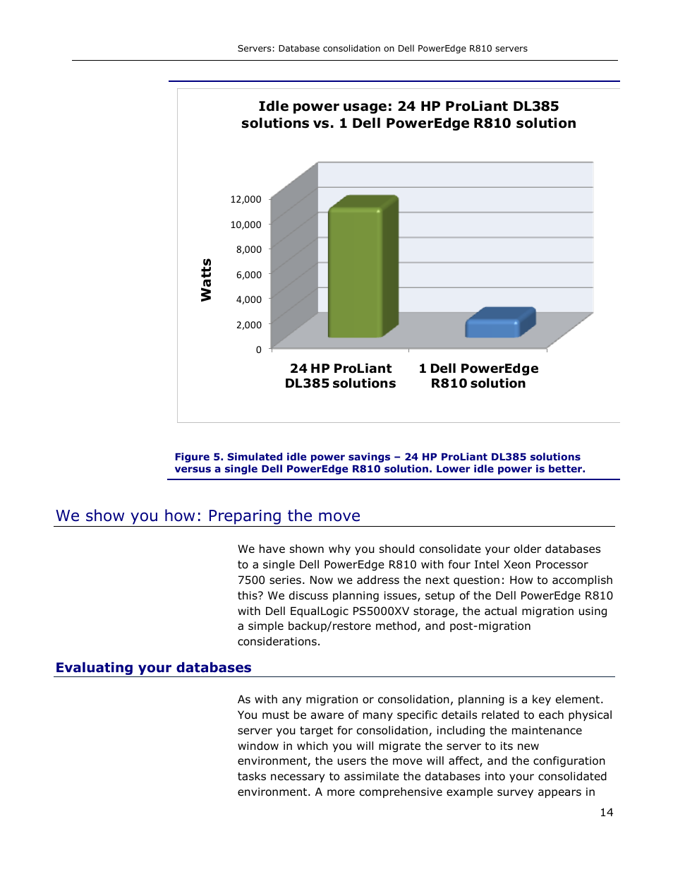 We show you how: preparing the move, Evaluating your databases | Dell R810 User Manual | Page 14 / 48