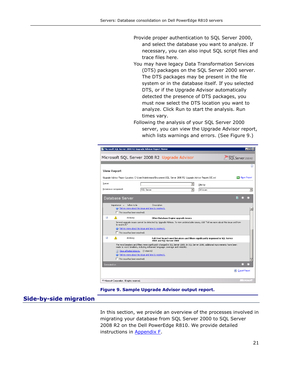 Side-by-side migration | Dell R810 User Manual | Page 21 / 48