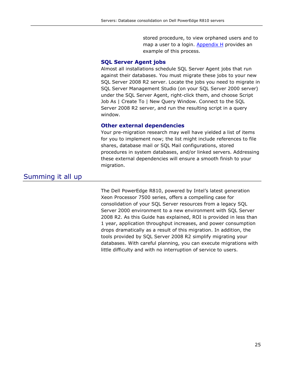 Summing it all up | Dell R810 User Manual | Page 25 / 48