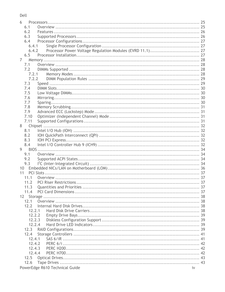 Dell POWEREDGE R610 User Manual | Page 4 / 61