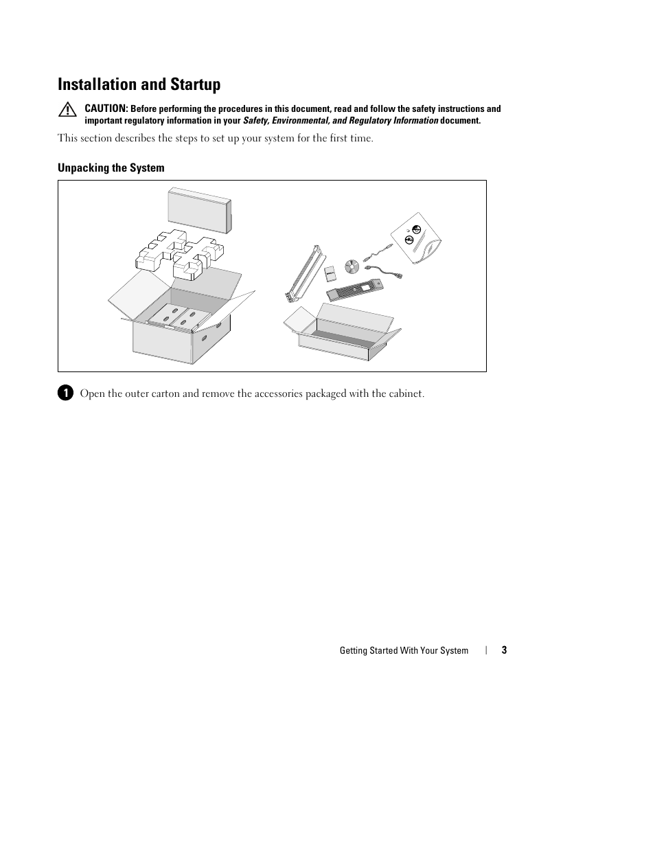 Installation and startup | Dell H928N User Manual | Page 7 / 184