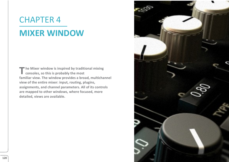 Chapter 4: mixer window, Chapter 4, Mixer w indow | Waves eMotion LV1 64-Channel Mixer with Axis One Custom Computer User Manual | Page 125 / 220