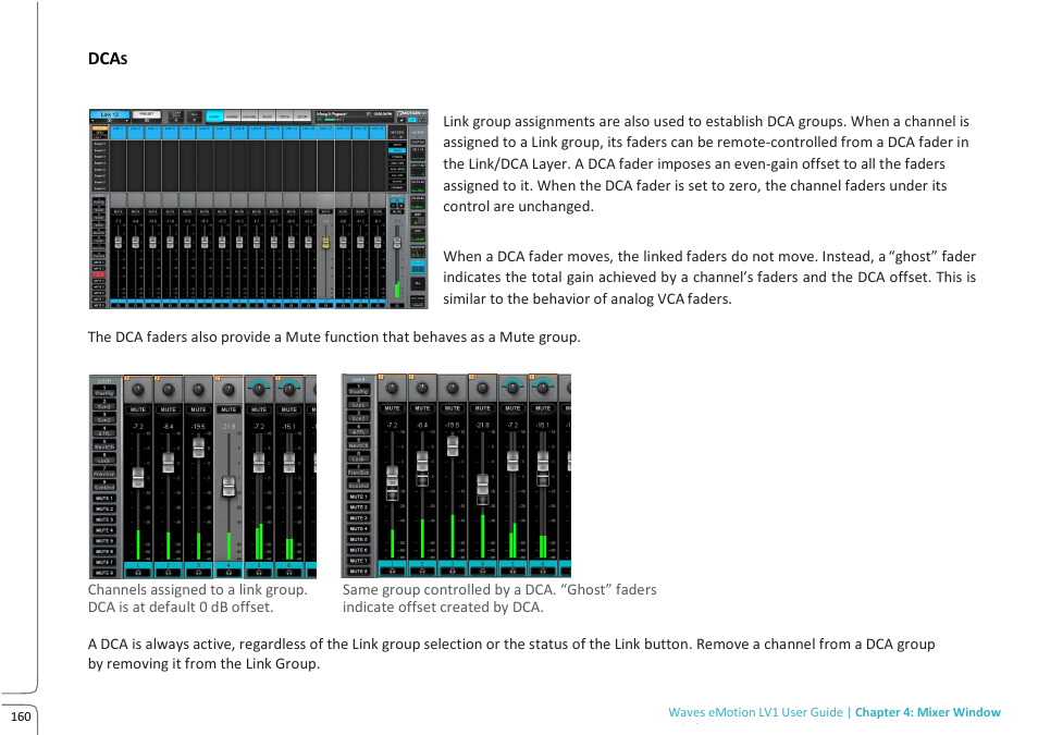 Waves eMotion LV1 64-Channel Mixer with Axis One Custom Computer User Manual | Page 165 / 220