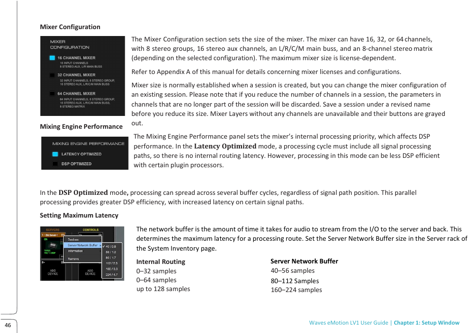 Lv1 main build preview 10.09k | Waves eMotion LV1 64-Channel Mixer with Axis One Custom Computer User Manual | Page 51 / 220