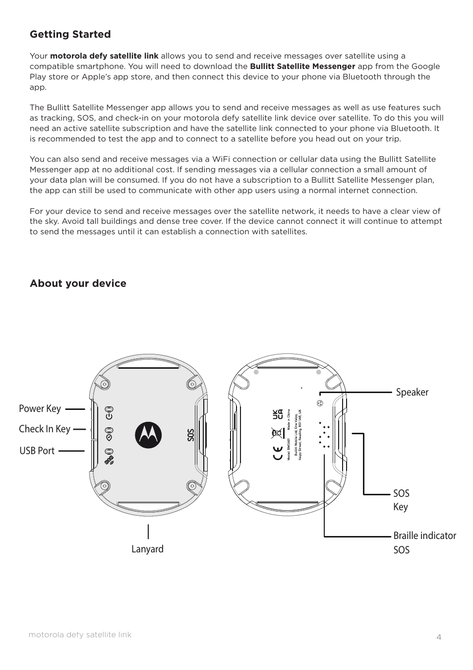 Motorola Defy Satellite Link User Manual | Page 4 / 16