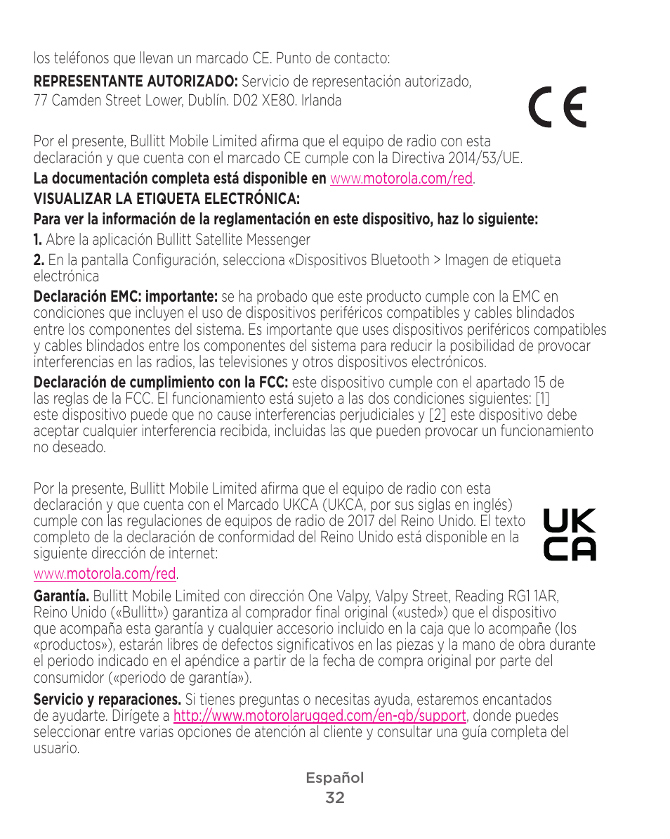 Motorola Defy Satellite Link User Manual | Page 32 / 134