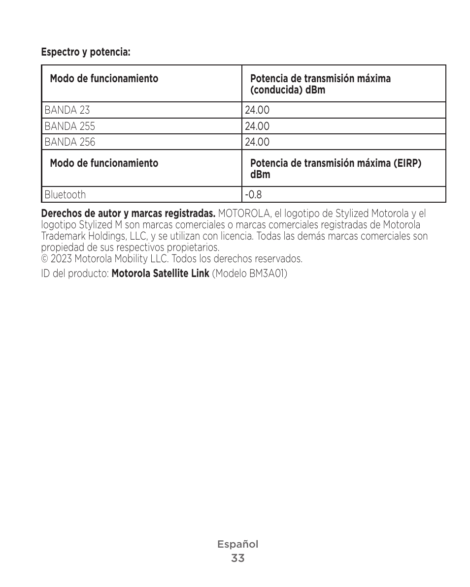 Motorola Defy Satellite Link User Manual | Page 33 / 134