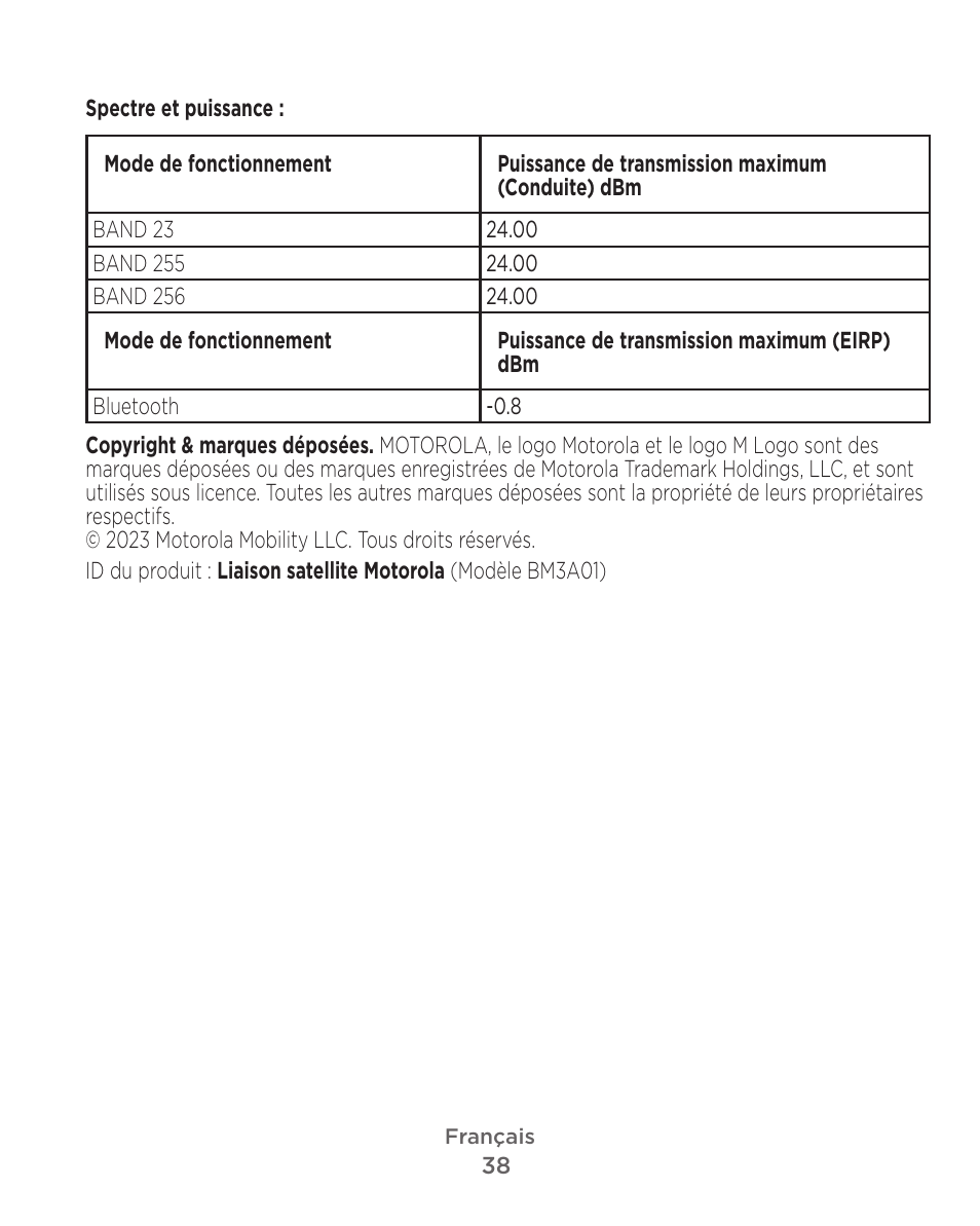 Motorola Defy Satellite Link User Manual | Page 38 / 134